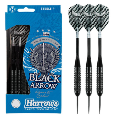 Harrows Black Arrow Superior Steel Tip Darts - Korvel