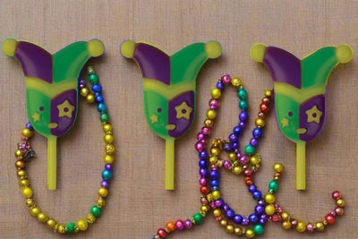 Mardi Gras Mask Cupcake Picks - 3" Decorative Accents