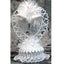 Satin Bells, Cœurs Tissés Cake Topper - 9" de hauteur