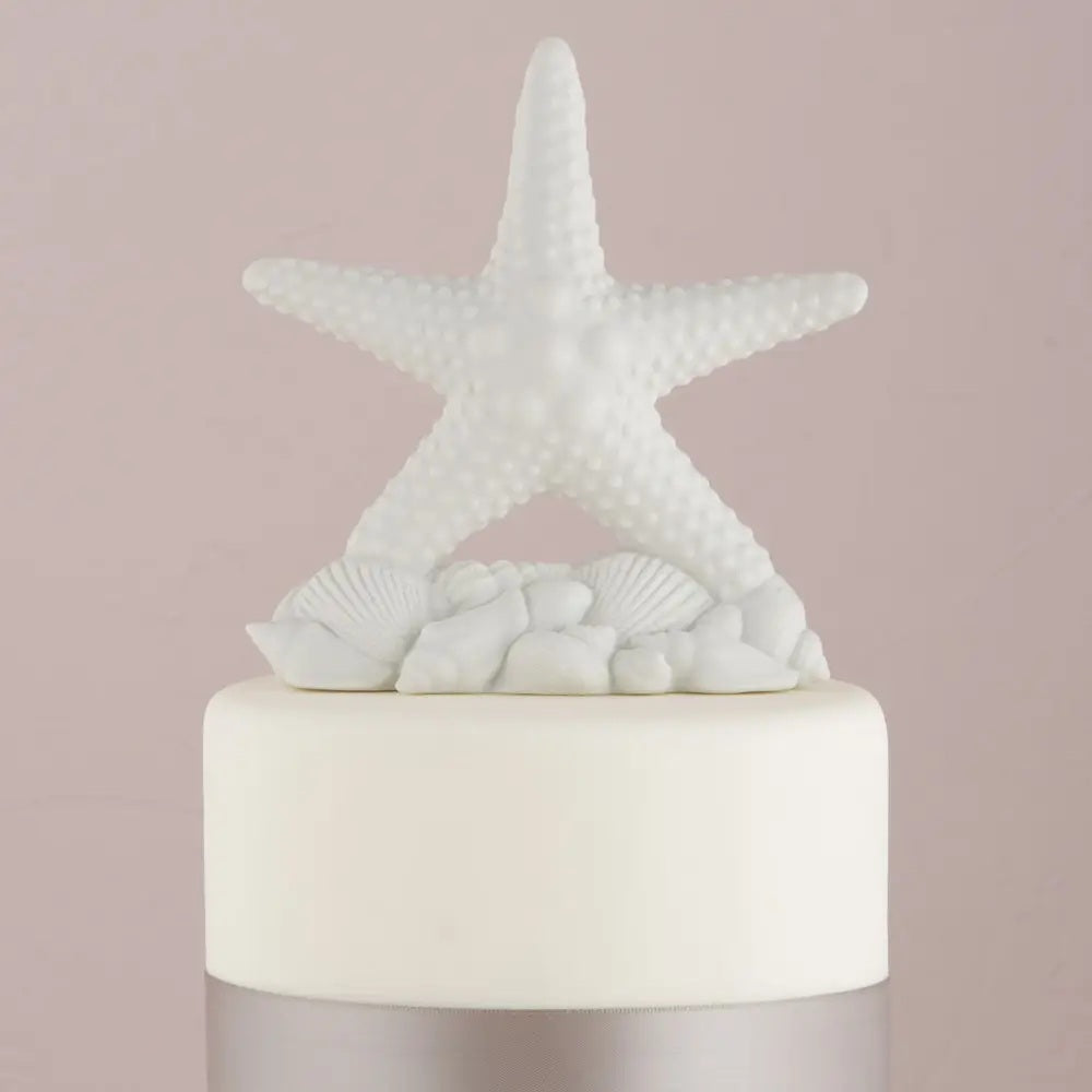 Sublime Cake Topper Étoile de Mer Thématique Plage avec Coquillages - 5" x 2" x 6"