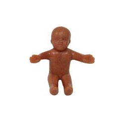 Mardi Gras King Cake Babies, 1-1/4", Choose Skin-tone and Count - Korvel