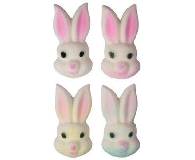 Edible Pastel Bunny Faces - 2-1/4" - Bulk 96 Pieces