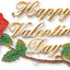 4" Happy Valentine's Day Rose Plaque - 3 or 24 pcs