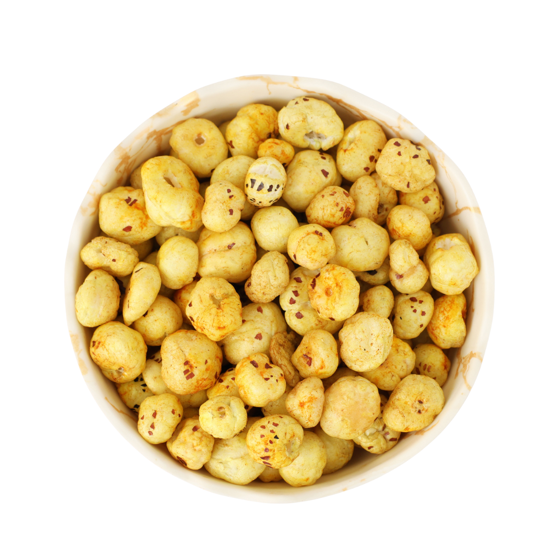 Himalayan Sunrise Popped Water Lily Seeds – Turmeric & Pink Salt Snack - Korvel