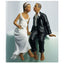 Whimsical Ethnic Couple Cake Topper - Just One Kiss