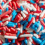 Mélange de Sprinkles Rouge, Blanc et Bleu - 8oz, 5lb ou 10lb
