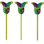 Piques à Cupcake Masque de Mardi Gras - Accents Décoratifs de 3"