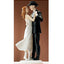 Sweet Western Embrace Bridal Couple Figurine - 6" High
