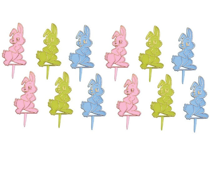 Assorted Rabbit Cocktail Picks - 2.5" High