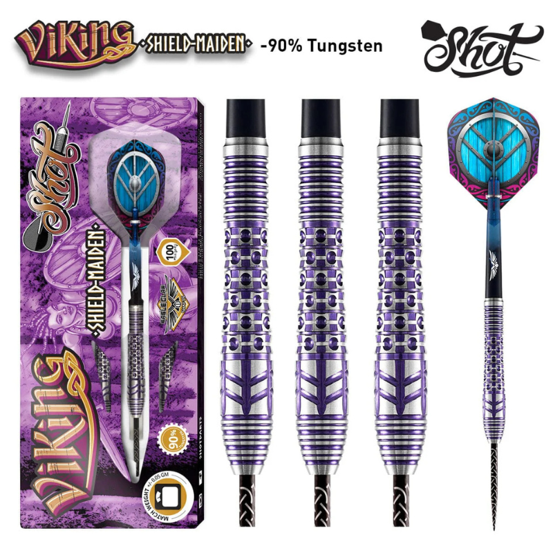 Viking Shield-Maiden 90% Tungsten Steel Tip Dart Set - Unleash Your Inner Warrior - Korvel