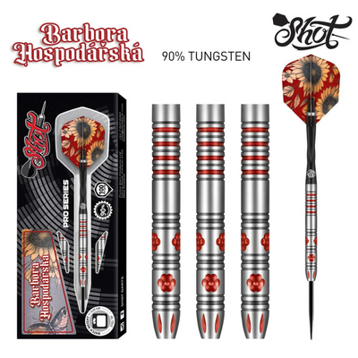 Barbora Hospodářská Pro Series Steel Tip Dart Set - 90% Tungsten Precision - Korvel