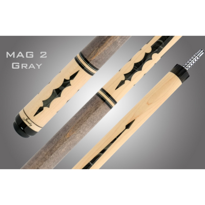 Jacoby Mag 2 Gray Maple Cue Stick - 19oz Acrylic Design - Korvel