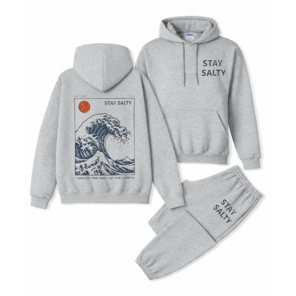 Stay Salty Printed Sweat Set