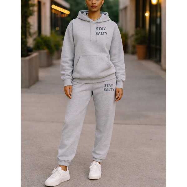 Stay Salty Printed Sweat Set