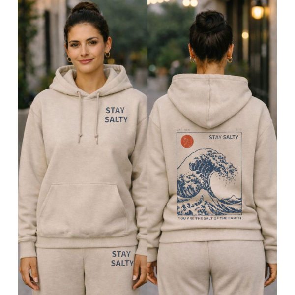Stay Salty Printed Sweat Set