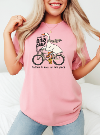 Born to Dilly Dally Oversized Tee