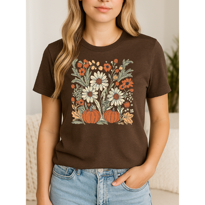 Floral Pumpkin Graphic Tee