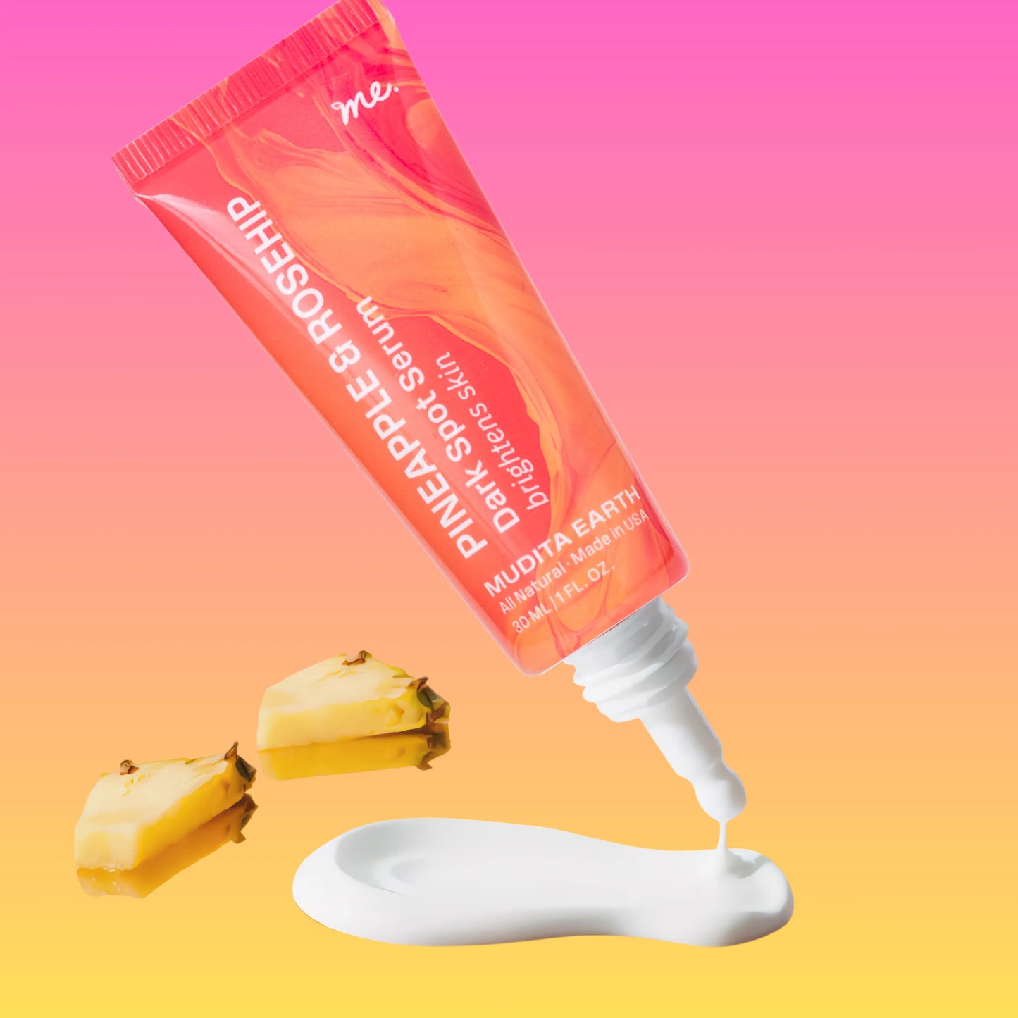 Suero de vitamina C de piña y rosa mosqueta