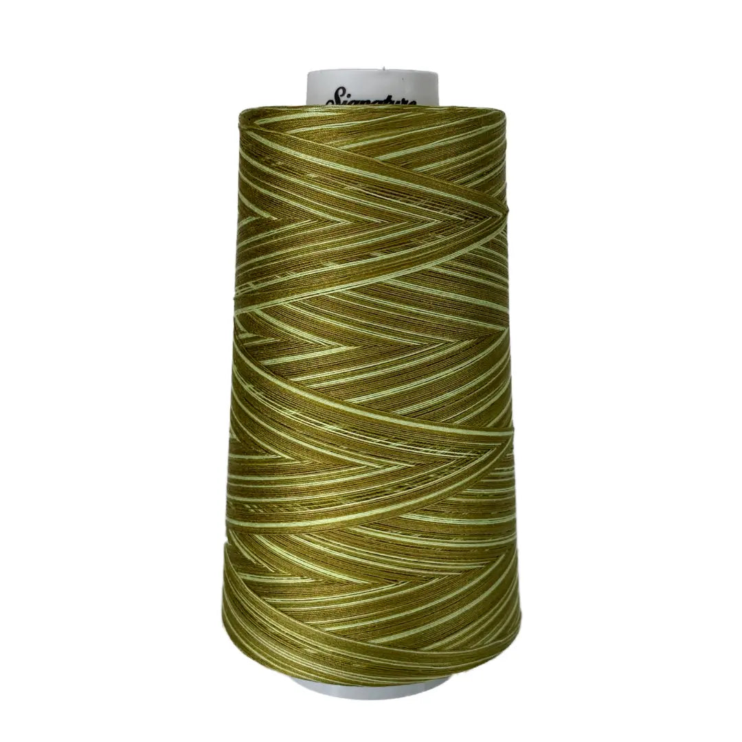 Fil Variegé en Coton M84 Limey Greens Signature