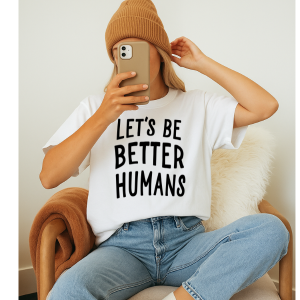Let's Be Better Humans Oversized Tee - Korvel