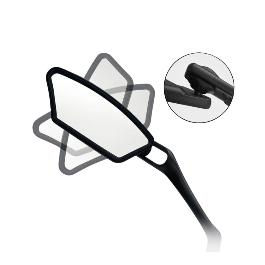 Par de espejos giratorios para manillar de bicicleta eléctrica (2)