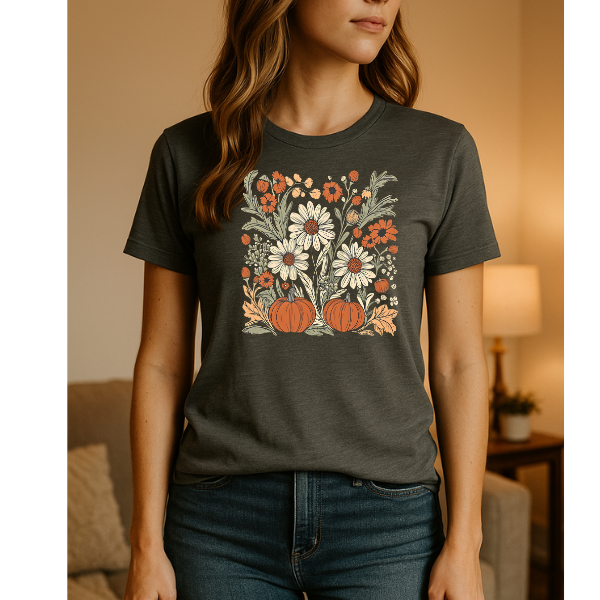 Floral Pumpkin Graphic Tee