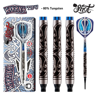 Warrior Tipu Precision Soft Tip Dart Set - 80% Tungsten Excellence - Korvel
