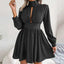 Elegant Solid Color Chiffon A-Line Dress for Women