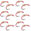 Ultimate Utah Killer Bug - 12 Premium Tenkara Flies - Size 10 - Korvel
