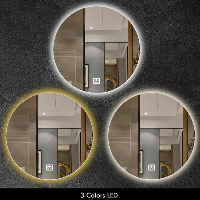 Miroir de salle de bain LED avec rétroéclairage ajustable