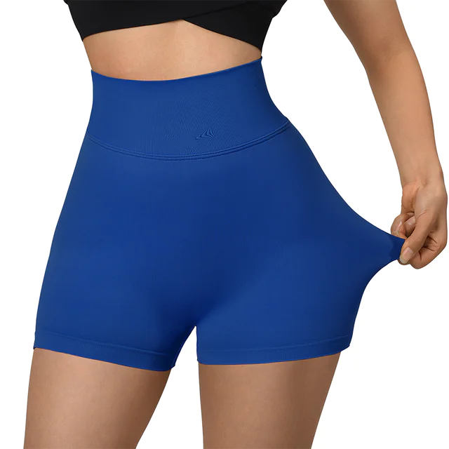 Shorts de Yoga Sin Costuras de Cintura Alta para Mujeres