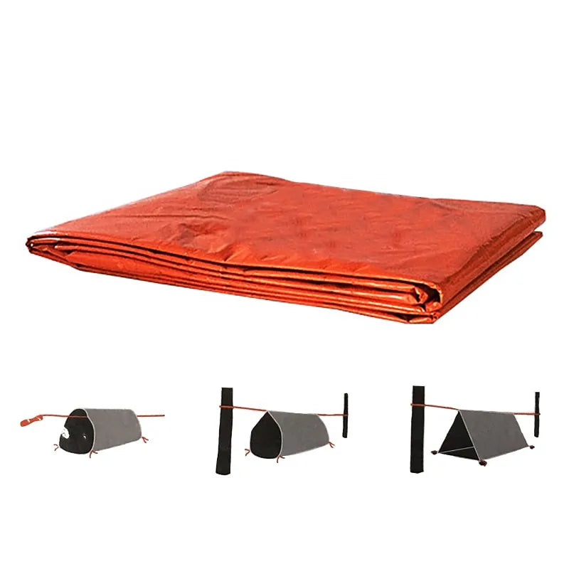 Survival Tube Emergency Tent with Whistle