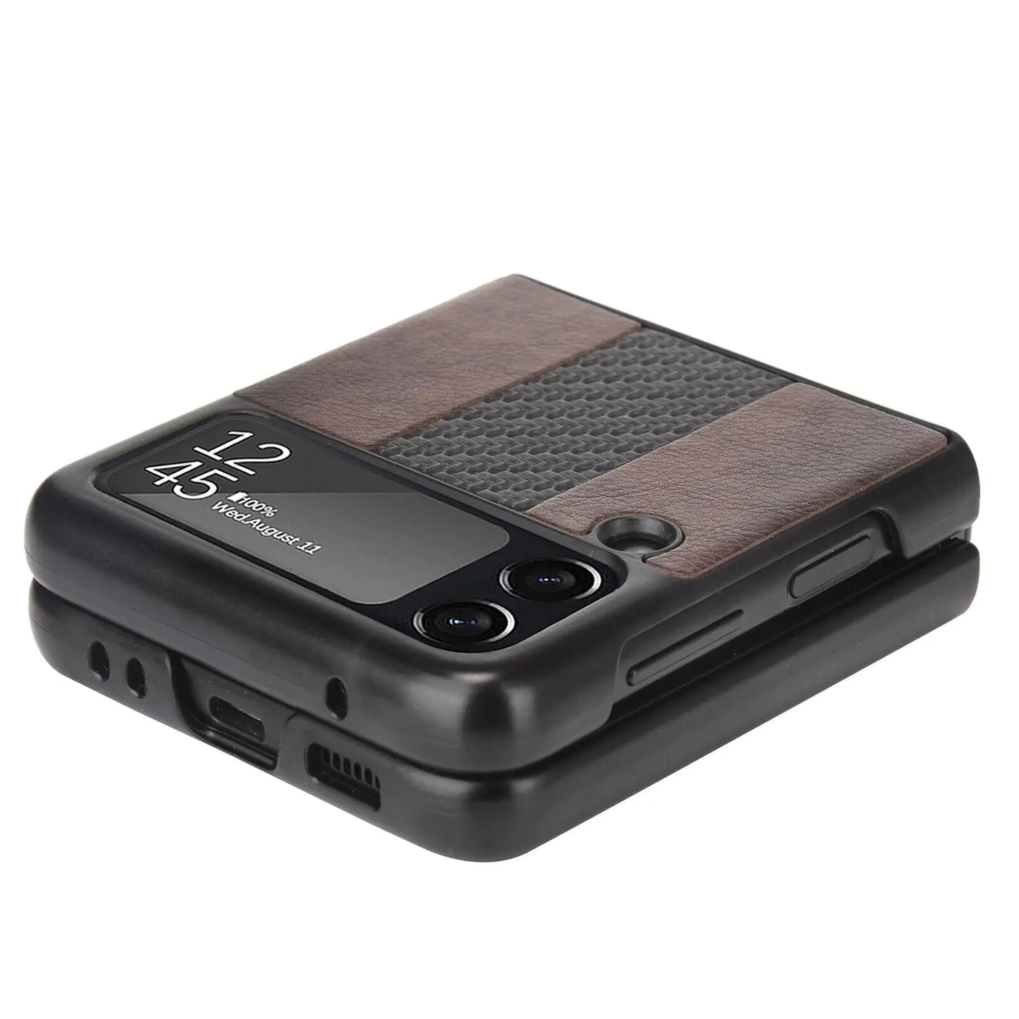 Slim Folding Leather Shockproof Case for Samsung Galaxy Z Flip 3 5G