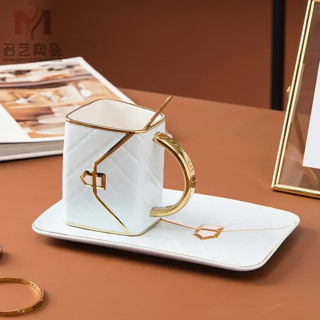 Ensemble de cuillère en céramique pour tasse à café