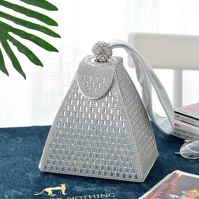 Triangle Diamond Handbag for Elegant Evenings
