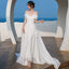 Elegante vestido de chiffon blanco para mujeres