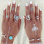 Conjunto de Anillos Elefante Bohemio