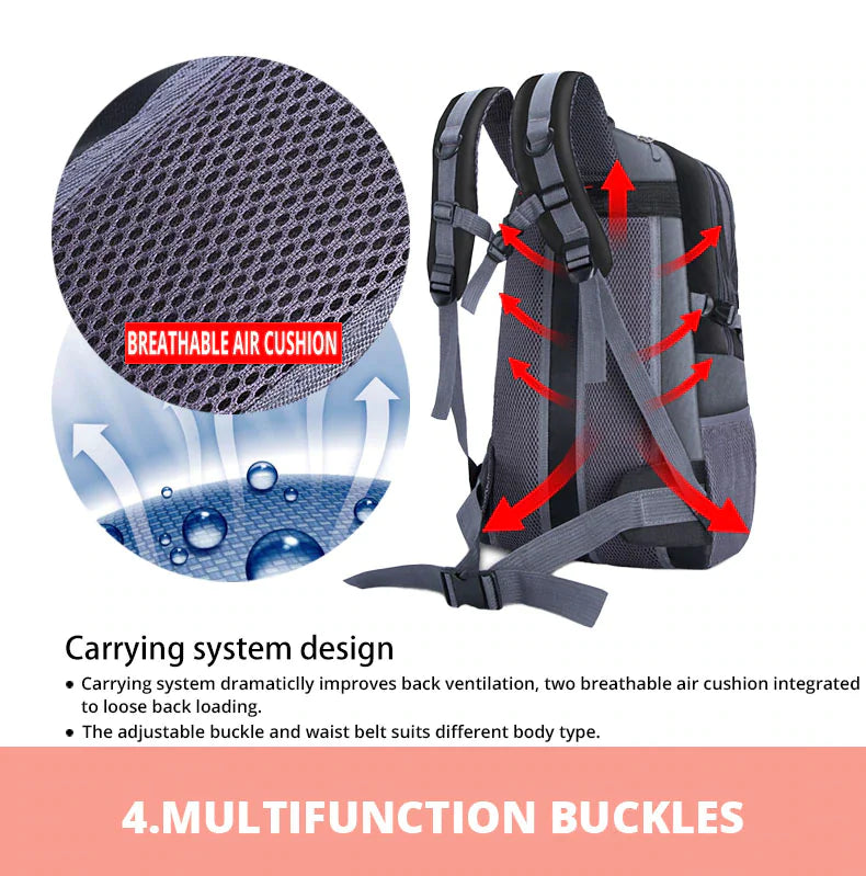 Mochila de Viaje Premium de 40L para Hombres y Mujeres