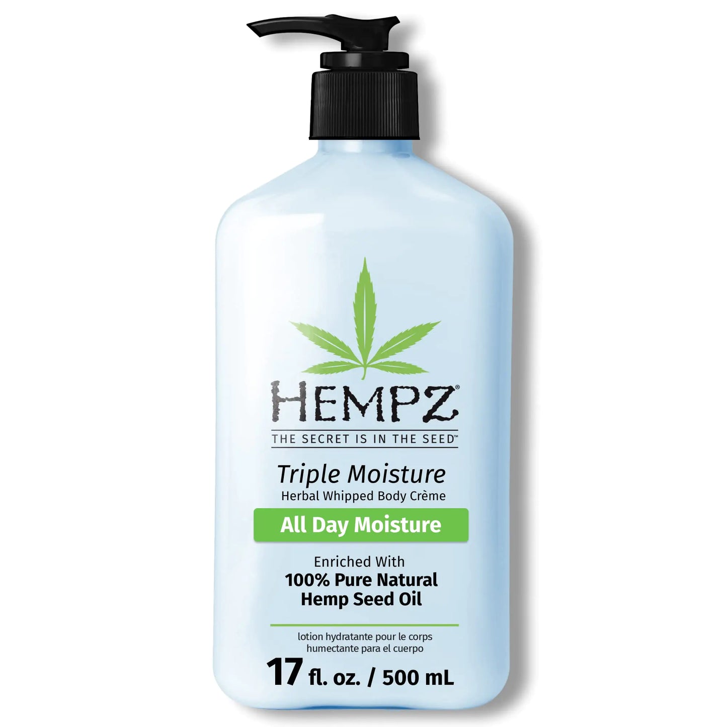 HEMPZ Triple Moisture Body Moisturizer, 17 Oz - Hydrating Lotion