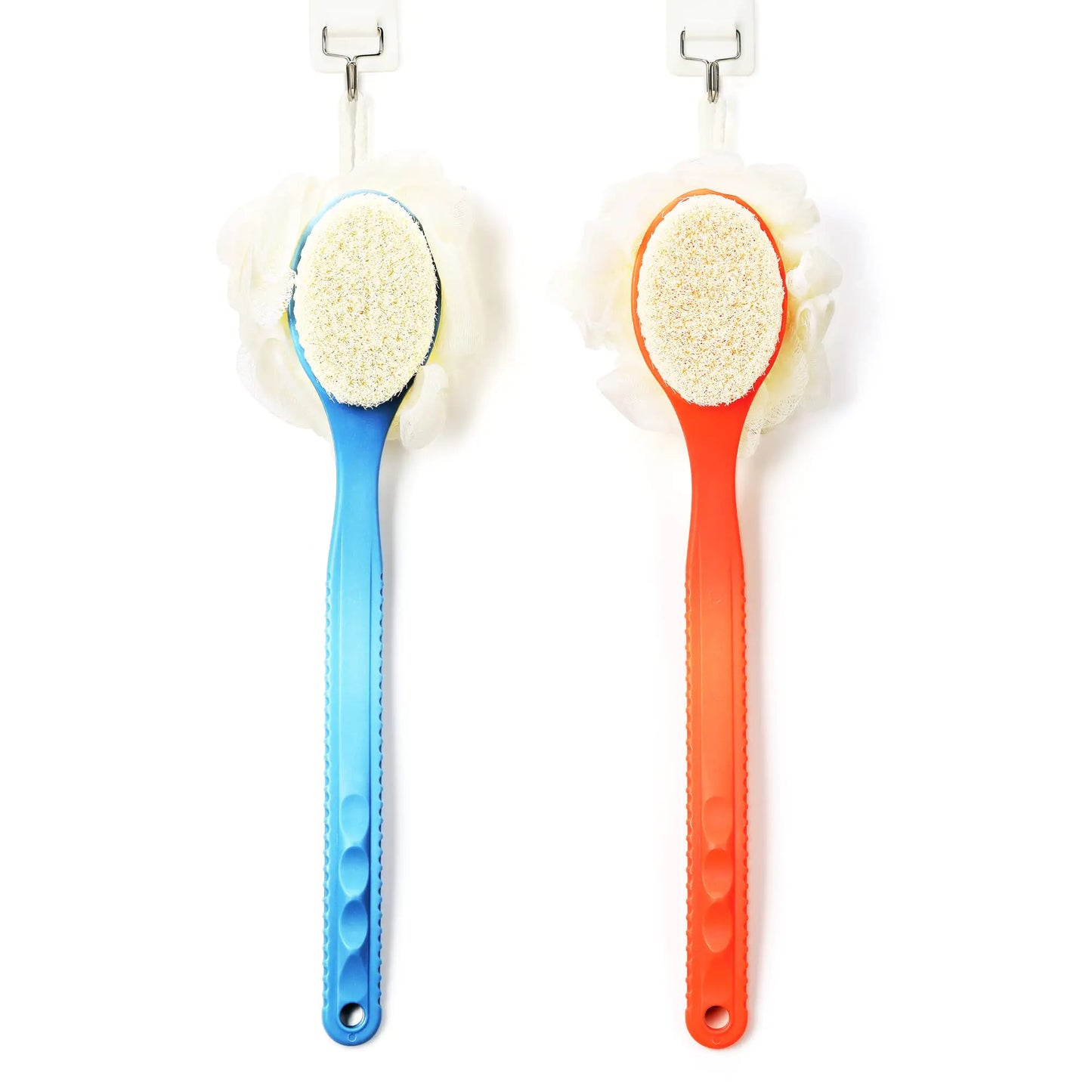 Brosse de Corps de Douche Premium avec Loofah et Poils