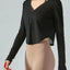 V-Neck Long Sleeve Yoga Top for Active Comfort