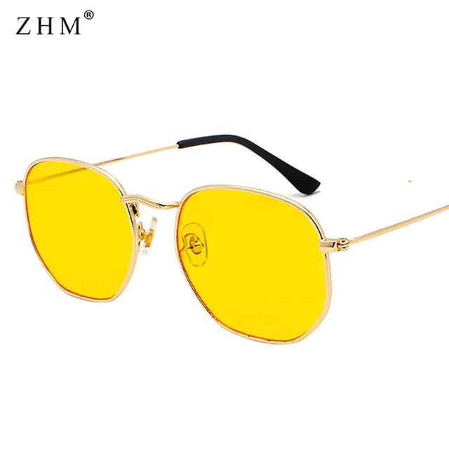 Luxury Classic Square Metal Frame Sunglasses