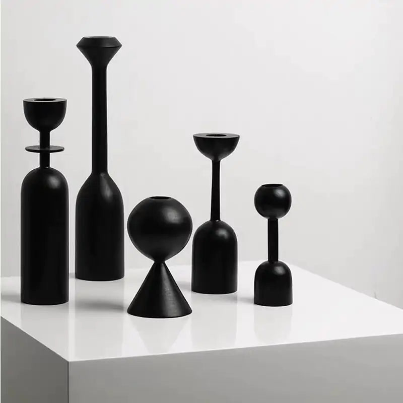 Ensemble de porte-bougies élégant pour la décoration intérieure