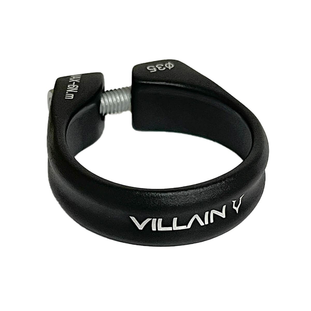 Villain Noose Aluminium Bicycle Seatpost Collar - 35mm - Black - Korvel