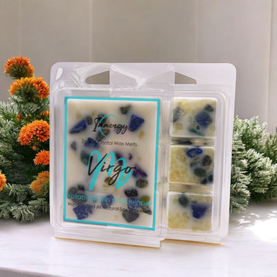Virgo Zodiac Crystal-Infused Premium Coconut-Soy Wax Melts - Korvel