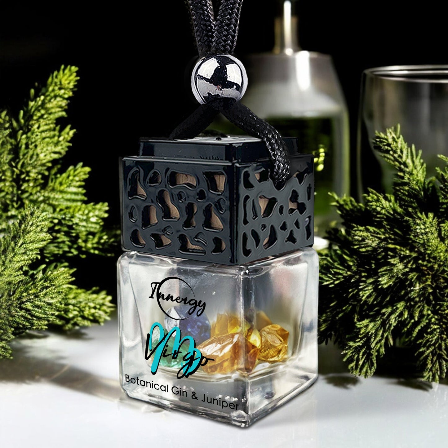 Virgo Zodiac Crystal-Infused Car Diffuser - 8ml Air Freshener - Korvel