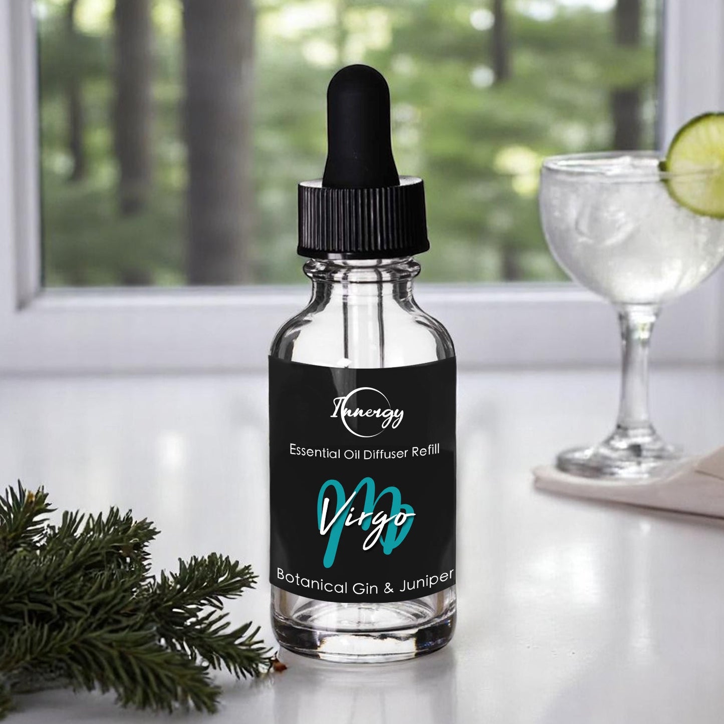 Virgo Zodiac Crystal-Infused Car Diffuser - 8ml Air Freshener - Korvel