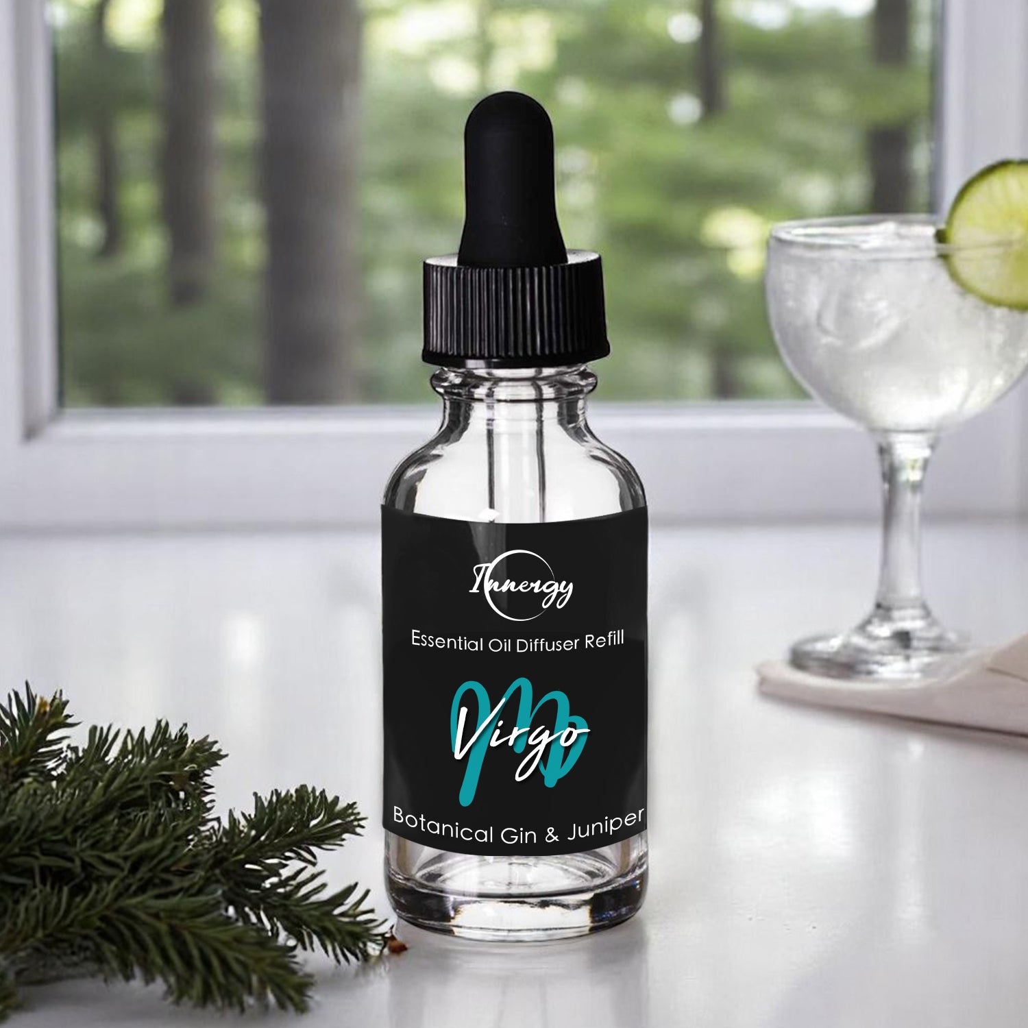 Virgo Zodiac Crystal-Infused Car Diffuser - 8ml Air Freshener - Korvel