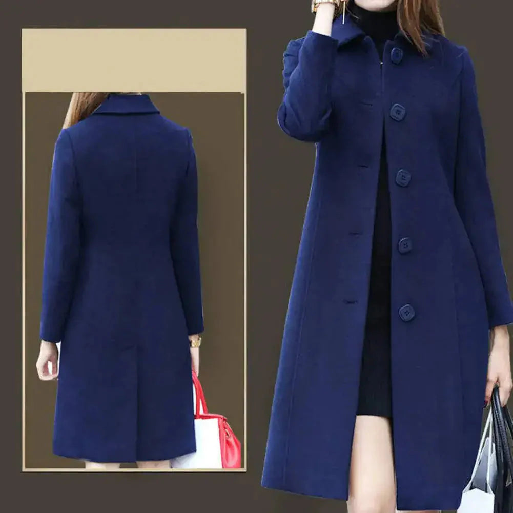 Mid Length Elegant Winter Coat for Men