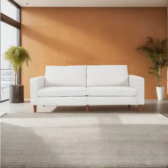 Sofá de Lino Beige Elegante